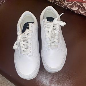 White vans. Size 7 in womens.